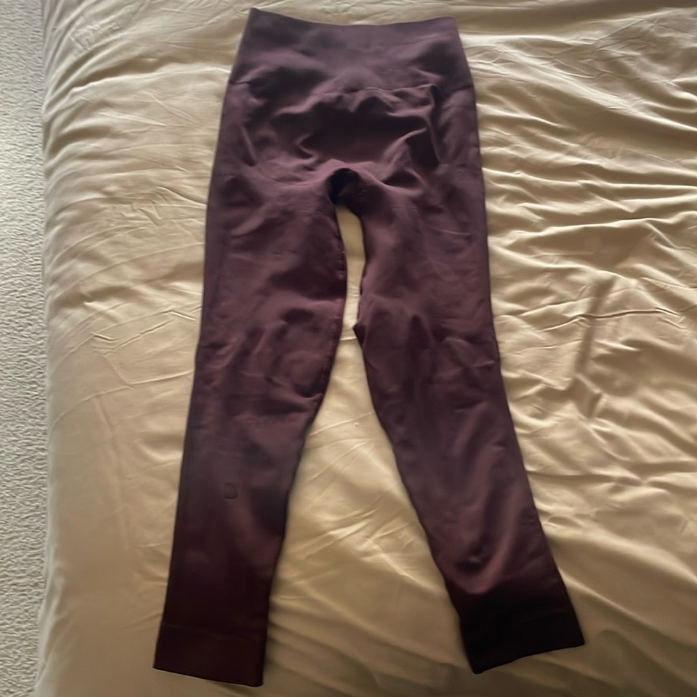 Burgundy lululemon leggings size 2